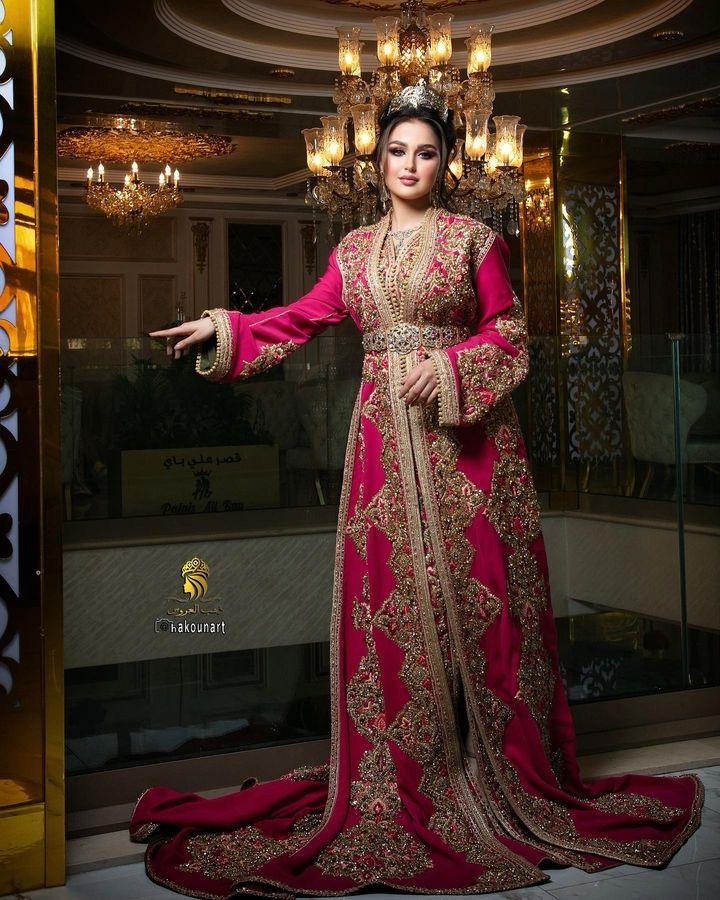 Luxury Caftan – Handmade Moroccan Embroidered Dress for Weddings & Special Events