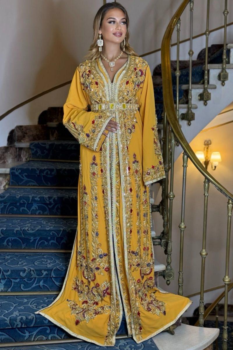 Royal Moroccan Caftan – Exquisite Handcrafted Elegance for Special Occasions