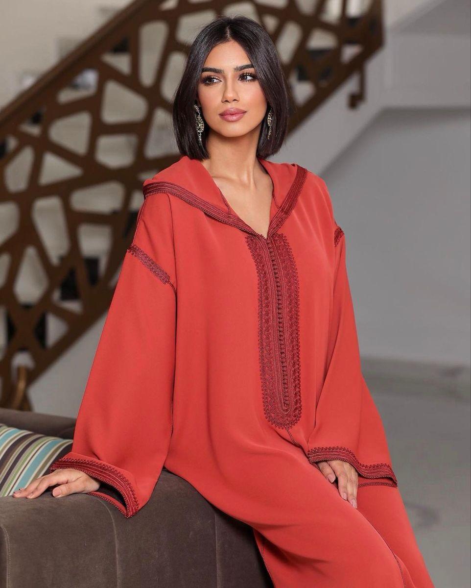 Elegant Moroccan Jellaba | Modest & Stylish Women's Hooded Dress